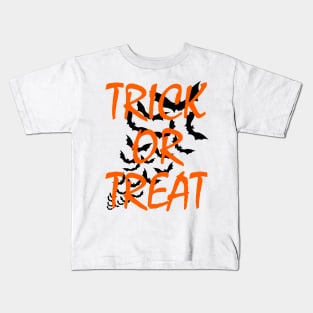 Trick or Treat Halloween Gift Bats Kids T-Shirt